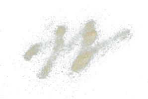 splash of sand particle isolated png