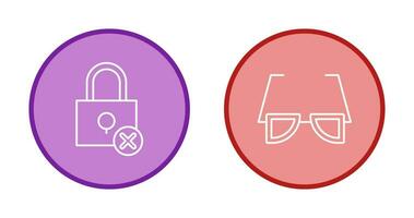 Insecure and Sunglasses Icon vector