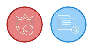 Protection and Data Security Icon vector