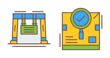 search and crane Icon vector