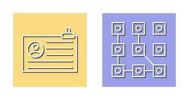 Account and Pattern Icon vector