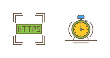 https y alarma icono vector