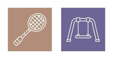 Racket and Swing Icon vector