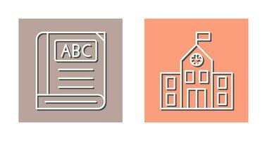 Book and School Icon vector