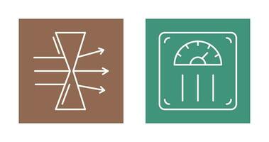 Dispersion and Weight Scale Icon vector