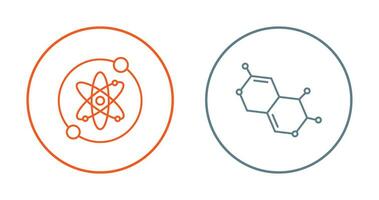 Proton and Molecule Icon vector