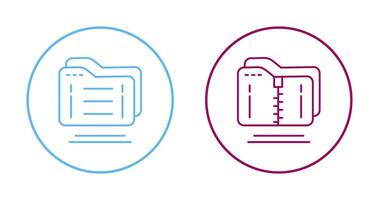 Folder and Compressed Icon vector