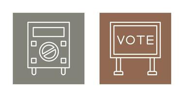 Protester and Billboard Icon vector