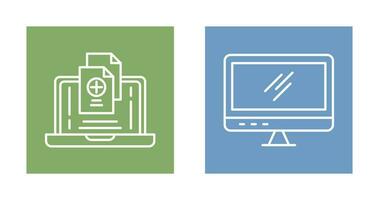 Screen and Add Icon vector