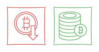 Lose and Coins Icon vector