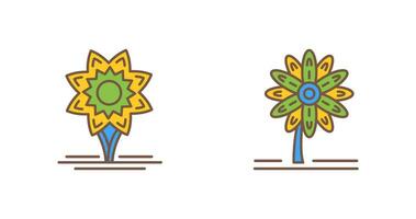 Daffodil and Daisy Icon vector