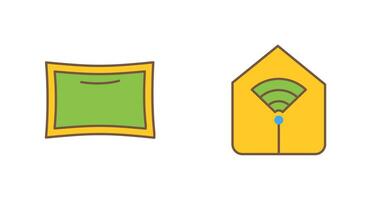 Pillow and Wifi Icon vector