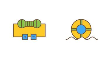 Resistor and  Float Icon vector