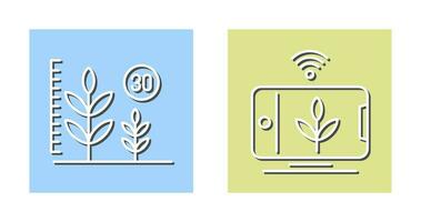 crecimiento y dispositivo icono vector