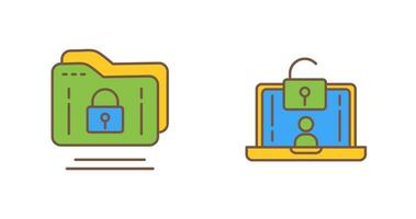 Folder and Access Icon vector