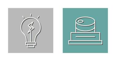 Idea and Barrel Icon vector