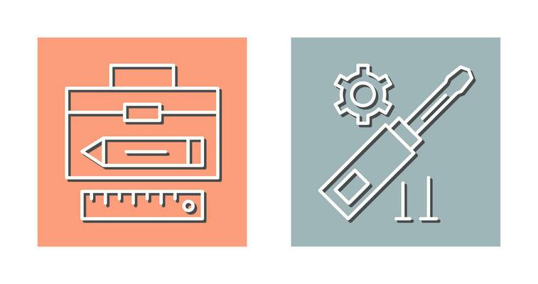 Geometry and Gear Icon