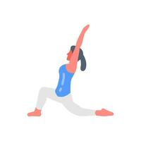 Crescent Pose Icon in vector. illustration vector