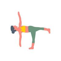 Ardha Chandrasana Icon in vector. illustration vector