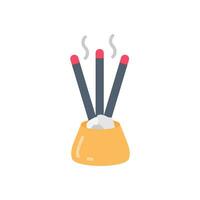 Incense Icon in vector. illustration vector