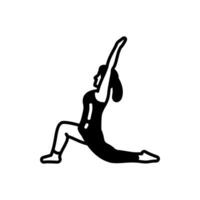 Crescent Pose Icon in vector. illustration vector