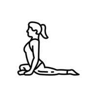 Pigeon Pose Icon in vector. illustration vector