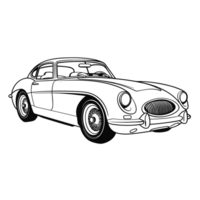 Beautiful Car Silhouette - Ai Generative png