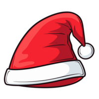 Navidad Papa Noel sombrero clipart - ai generativo png