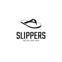 Creative Slippers Logo Design Concept Vector Illustration Symbol Icon