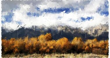 Abstract Nature impressionism Digital Painting illustration photo