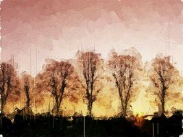 Abstract Nature impressionism Digital Painting illustration photo