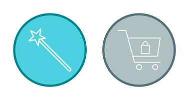 magic and shopping  Icon vector