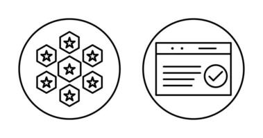 reputaion management and qc passed  Icon vector