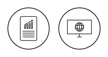 data files and weather global Icon vector