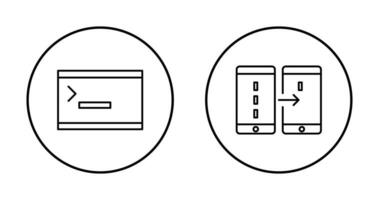 console and data transfer Icon vector