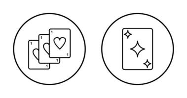 Deck of Card and Card Icon vector