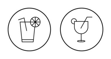 lemon juice and drinks Icon vector