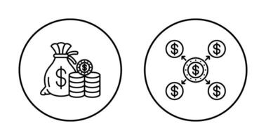 Saving and Distribution Icon vector