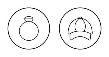 Ring and P Cap Icon vector