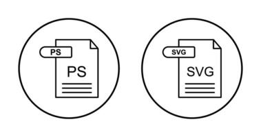 PS and SVG Icon vector