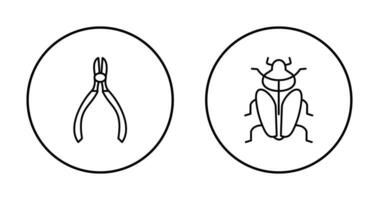 Cutter and Insect Icon vector