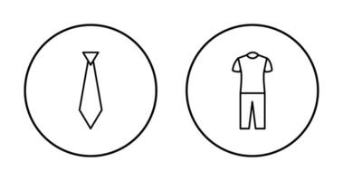 Tie and Pyjamas Icon vector