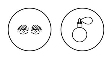 Longlashes and perfume Icon vector