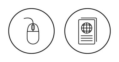 Mouse and Global Report Icon vector