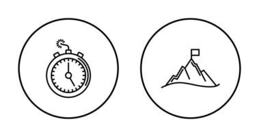 Deadline and Mission Icon vector