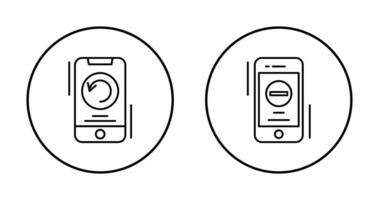 Restart and Remove Icon vector
