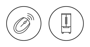 Mouse and Refrigerator Icon vector