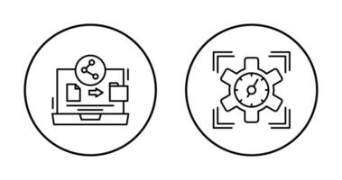 File Share and SEO Performance Icon vector