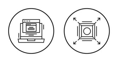 Pop Up and Maximize Icon vector