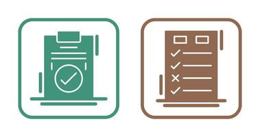 Today to Done Check List and Checkmark Icon vector